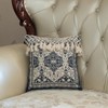 16" Handwoven Cotton Throw Pillow Cover with Traditional Pattern and Tasseled Top - 4 of 4