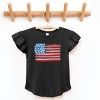 The Juniper Shop American Flag Smudged Flutter Sleeve Tee - 3 of 4