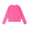 Andy & Evan  Kids  Pink Ribbed Half-Zip Raglan Rashguard - image 4 of 4