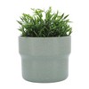 Sagebrook Home Set of 3 Mushroom Planters - 7", 9", 10" Green Planter Set - Ceramic Planters for Indoor or Outdoor Plants - Decorative Accent for - 4 of 4