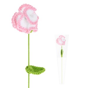 Unique Bargains Handmade Crochet Durable Colorful Artificial Flowers - 1 of 4