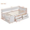 NicBex Twin/Full Size Wood Daybed with Shelves and 4 Drawers for Bedroom,Living Room,Apartment - 3 of 4