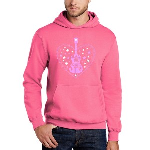 LA Pop Art It's A Love Story - Men's Word Art Hooded Sweatshirt - 1 of 4