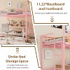 Coucheta Loft Bed Twin Size with Ladder & Full Safety Guardrail, Heavy Duty Metal Twin Loft Bed 400 Lbs Load Capacity, Space-Saving, Easy Assembly - 4 of 4