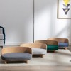 MaseiKar Scandinavian style Elevated Dog Bed Pet Sofa With Solid Wood legs and Bent Wood Back, Velvet Cushion, Walnut - 3 of 4