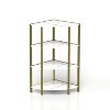 4-Tier Corner Open Shelf,Bookcase Freestanding Shelving Unit,Plant Stand Small Bookshelf for Living Room, Home Office, Kitchen, Small Space - 3 of 4