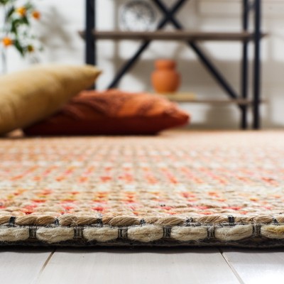Marbella Red Flat Woven Handmade Wool Rug, 5x8 Feet