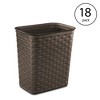 Sterilite Weave 3.4 Gallon Plastic Home/Office Wastebasket Trash Can - 2 of 4