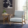 VYNXARIA Mid century modern solid wood frame lounge chair£¬Light Blue - 2 of 4