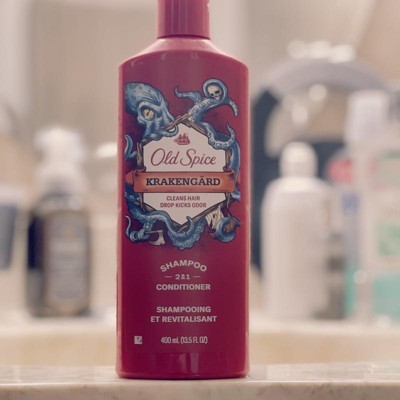 Old Spice 2in1 Moisturizing Men's Shampoo and Conditioner, All Hair Types,  Krakengard, 22 fl oz