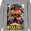 My Hero Academia Season 6 Key Art Adult Heather Gray Long Sleeve Crew Neck Tee - 2 of 3