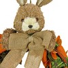 20" Burlap Bow Bunny Hanging Wreath - National Tree Company - 3 of 4