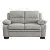 NicBex Loveseat Sofa Mid-Century Modern 1pc Loveseat with Tufted Button Back and Wood Frame 2 Seater Sofa Couch for Living Room,Bedroom,Gray - 3 of 4