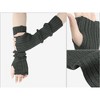 INSPIRE CHIC Acrylic Fingerless Elbow Length Arm Warmers 1 Pair - 3 of 4
