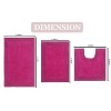 Home Weavers Luxury Collection 100% Cotton Tufted Bathroom Rug Set, Non-Slip Latex Bath Rug Set - 3 of 4