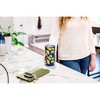 Elanze Designs 20 oz Stainless Steel On the Go Insulated Travel Tumbler With Push Top Lid, Citrus Lemon Pattern Blue - 4 of 4