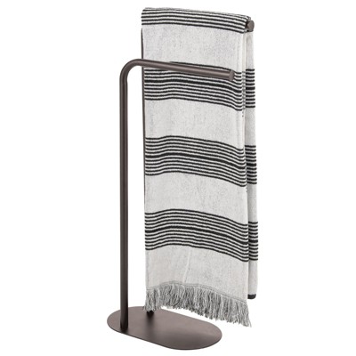 Mdesign Metal Hand Towel Holder Stand For Bathroom Vanity Countertop ...