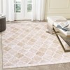 Area Rug Washable Non Slip Backing Boho Trellis Rug Low Pile Distressed Floor Carpet Retro Accent Rug for Living Room Bedroom - 4 of 4