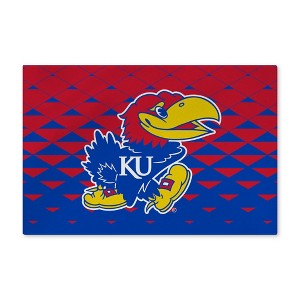 Kansas Jayhawks NCAA Dropzone Washable Rug 20X32 Inches - 1 of 4