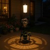 DORESshop 1-Light Balck Outdoor IP65 Integrated LED Floor Lamp , 3000K 6000K Adjustable Light for Patio, Porch - 2 of 4