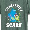 Women's - Monsters Inc - So Merry Its Scary Short Sleeve Graphic T-Shirt - 2 of 4