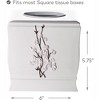 Creative Scents Vanda White Square Tissue Box - 3 of 4