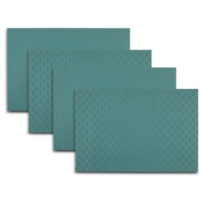 Dainty Home Stratham Reversible Premium Vegan Leather 12" x 18" Placemats Set of 4
