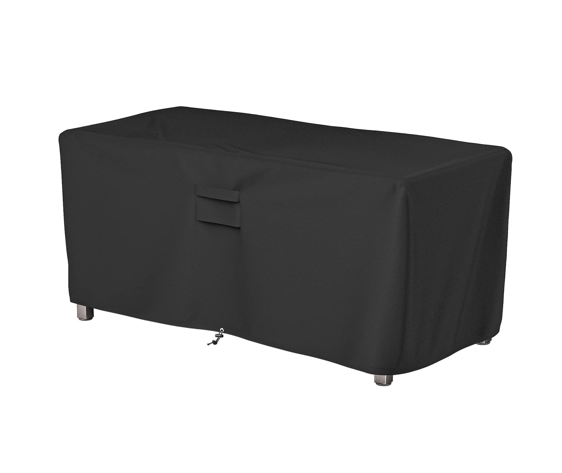 SHINESTAR Rectangle Fire Pit Cover, Fits for 54-56 Inch Gas Fire Table, Waterproof and Windproof, 56 x 26 x 24 Inches, Black