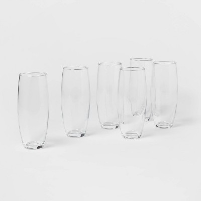 Stemless Champagne Glasses 6pk 10oz Crystal Clear Champagne Flutes –  Modvera