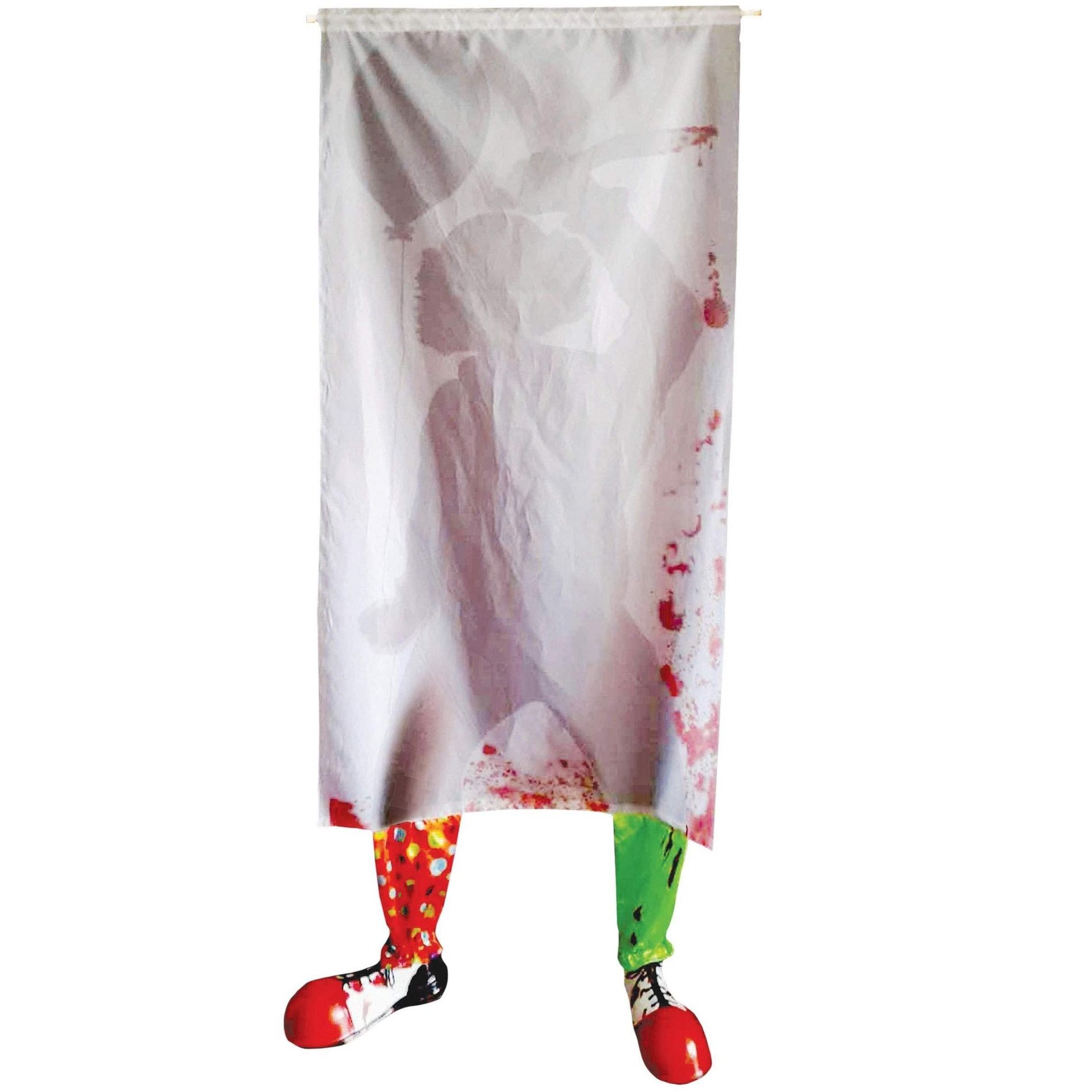 Sunstar Industries Clown Curtain Halloween Decoration 72 x 36 Inches
