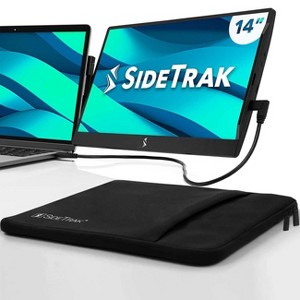 SideTrak Swivel 14" Attachable Portable Monitor for Laptop - IPS Full HD 1920x1080 USB Display - with Neoprene Case - Black - 1 of 4