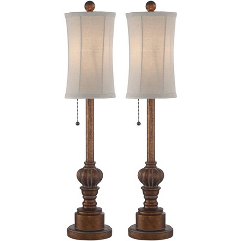 Regency Hill Bertie 28 High Tall Buffet Table Lamps Set Of 2, How Tall Should Console Table Lamps Be