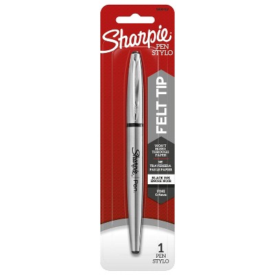 Sharpie Marker Pen Metal Barrel Fine Tip 0.4mm Black Ink