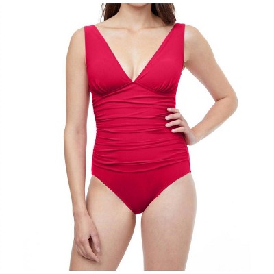 Women's V-Neck One Piece Swimsuit - Profile By Gottex