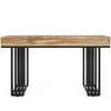 Resenkos Entryway Table, Console Sofa Table,55-inch Console Table, Modern Entryway Table with Metal Legs,Rustic - 2 of 4