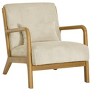 NicBex Wooden Accent Chair Lounge Chair with Waist Cushion, Comfy Chair for Living Room, Bedroom, Office - 3 of 4