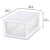 Sterilite Small Box Modular Stacking Storage Drawer Container Closet - image 3 of 4