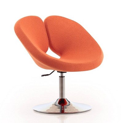 Perch Wool Blend Adjustable Chair Orange - Manhattan Comfort