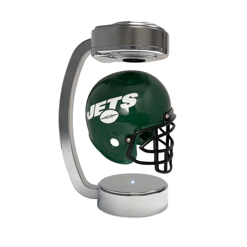 NFL New York Jets Chrome Mini Hover Helmet Sports Memorabilia, 1 of 3