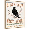 Amanti Art Black Crow Halloween Color by Anne Tavoletti Canvas Wall Art Print Framed 23-in. x 28-in. - 3 of 4
