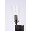 Elegant Lighting Elsreth 1 light black wall sconce - image 4 of 4