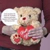 Big Mo's Toys Valentine's Teddy Bear Plush with Red Hug Me Love Heart Dirty Talking Valentines Day Funny Farting Stuffed Animal Girlfriend Boyfriend - 2 of 4