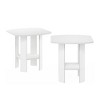 HOMLUX 1/2 Pack Bedside Nightstand End Sofa Table w/ Drawer & Open Shelf for Living Room - 2 of 4