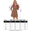Coolmee Womens Ruffled Lapel V Neck Long Sleeve Button Waist Tie Wrap Mini Dress With Pocket Work Corduroy Dress - 4 of 4