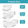 LunaLulinlk Set of 7 Refrigerator Organizer Bins, Fruit Containers for Fridge with Drain Tray for Vegetables, Food, Drinks - 2 of 4