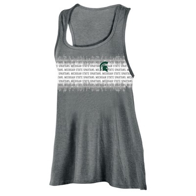 NCAA Michigan State Spartans Women's Collegiate Victory Bi-Blend Alt Racerback Tank Top - XL