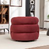 SEYNAR Modern Glam Velvet 360 Degree Swivel Accent Armchair with Tufted Back - 4 of 4