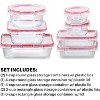 7-Pack Glass Food Storage Containers Set (1,2,4 Cup) with Airtight Locking Lids - 3 of 4
