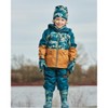 Deux par Deux Boy 3-In-1 Mid-Season Outerwear Set with Colorblock Jacket Forest Green and Orange - 2 of 4