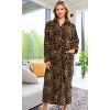 ADR Women's Zip Up Robe Fleece Soft Warm Plush Oversized Zipper Bathrobe - 3 of 4